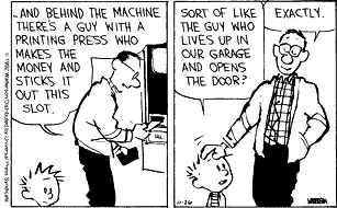 Calvin and Hobbes Dad explains science
